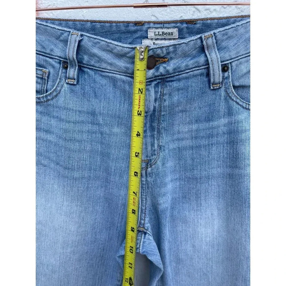 L.L Bean Mens Mid Rise Favorite Fit Denim Jeans Blue Sz 6 Reg - Picture 9 of 12